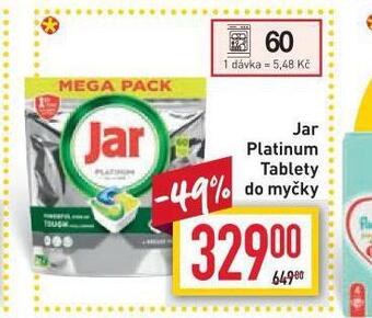 Billa Jar platinum tablety do myčky nabídka