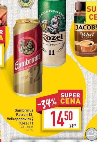 Billa Pivo gambrinus patron 12 nabídka