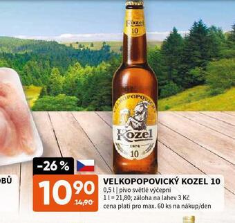 Terno Pivo velkopopovický kozel nabídka