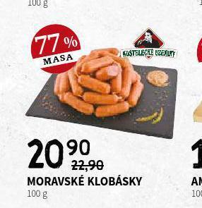 Terno Moravská klobása nabídka