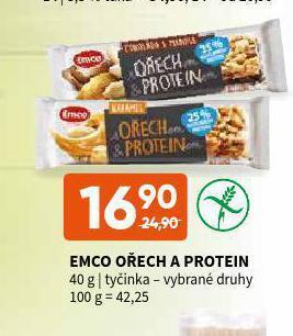 Terno Emco ořech a protein nabídka