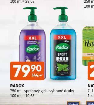 Terno Radox sprchový gel nabídka