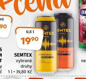 Terno Semtex energy drink nabídka