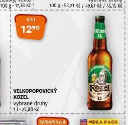 Terno Pivo velkopopovický kozel nabídka