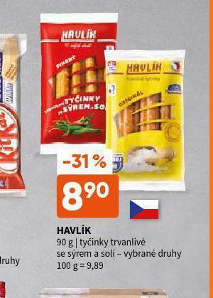 Terno Havlík tyčinky nabídka