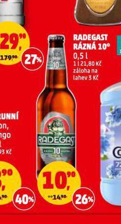 Penny Market Pivo radegast rázná 10 nabídka