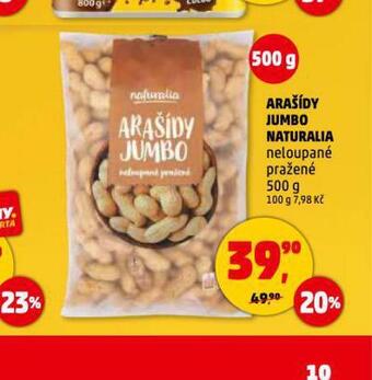 Penny Market Arašídy jumbo naturalia nabídka