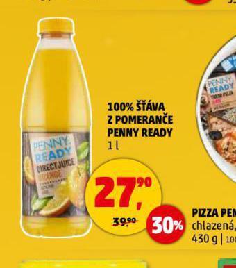 Penny Market 100% šťáva z pomeranče nabídka