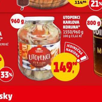 Penny Market Utopenci karlova koruna nabídka