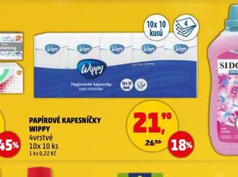 Penny Market Wippy papírové kapesníky nabídka