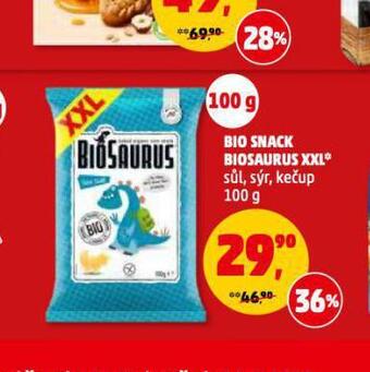 Penny Market Bio snack biosaurus xxl nabídka