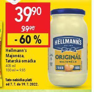 Globus Hellmann's tatarská omáčka nabídka