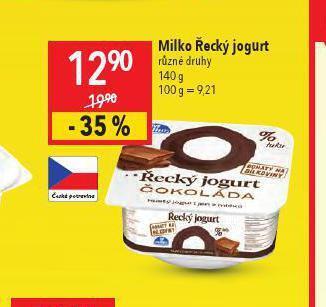 Globus Milko řecký jogurt nabídka