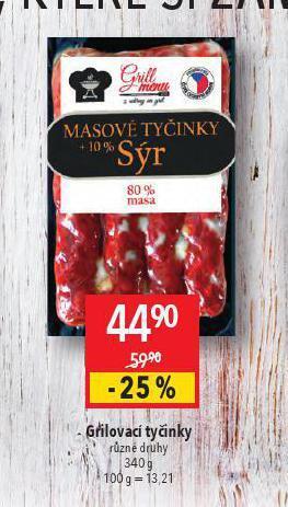 Globus Grilovací tyčinky nabídka
