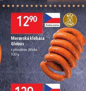 Globus Moravská klobása nabídka