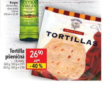 Globus Tortilla pšeničná nabídka