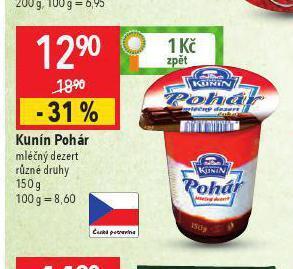 Globus Kunín pohár nabídka