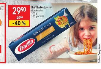 Globus Barilla těstoviny nabídka