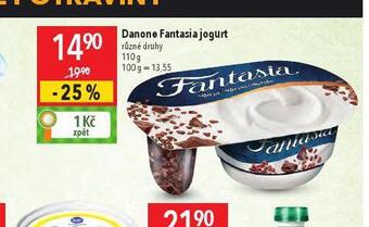 Globus Danone fantasia jogurt nabídka