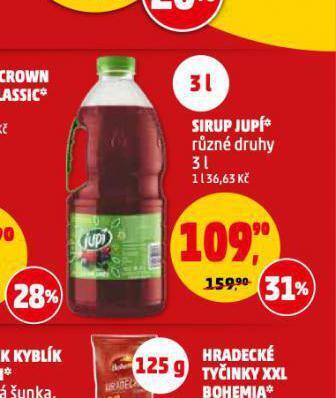 Penny Market Sirup jupí nabídka