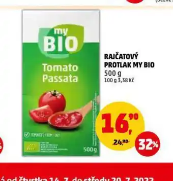 Penny Market Rajčatový protlak my bio nabídka