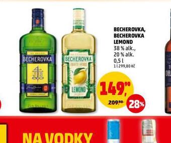 Penny Market Becherovka, becherovka lemond nabídka