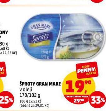 Penny Market Šproty gran mare nabídka