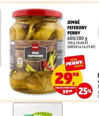 Penny Market Jemné feferony penny nabídka