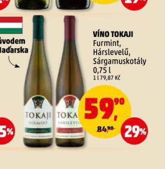 Penny Market Víno tokaji nabídka