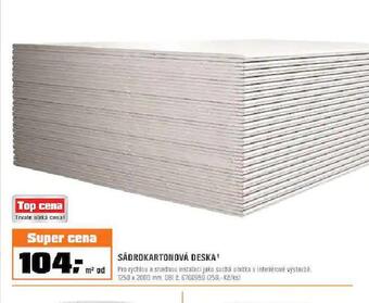 OBI Sádrokartonová deska nabídka