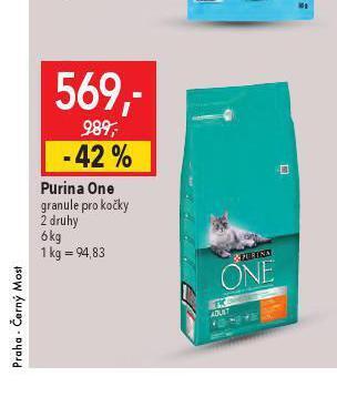 Globus Purina one granule pro kočky nabídka