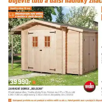 OBI Zahradní domek nabídka
