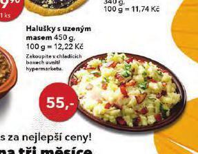 Globus Halušky s uzeným masem nabídka