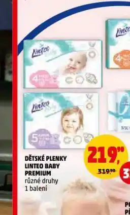 Penny Market Linteo baby premium dětské plenky nabídka
