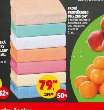 Penny Market Froté prostěradlo 90 x 200 cm nabídka