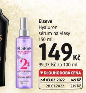 dm drogerie Elseve sérum na vlasy nabídka