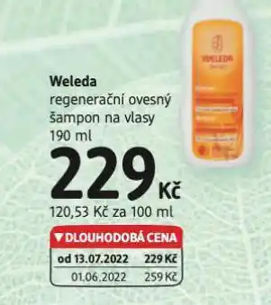dm drogerie Weleda šampon nabídka