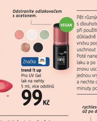 dm drogerie Trend !t up lak na nehty nabídka