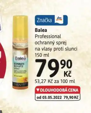 dm drogerie Balea sprej na vlasy nabídka
