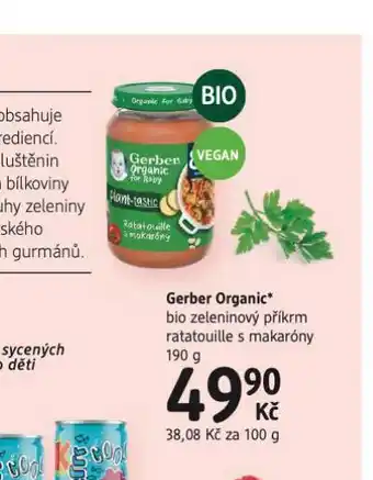 Gerber organic zeleninoový příkrm
