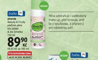dm drogerie Alverde pleťová pěna nabídka