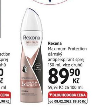 dm drogerie Rexona antiperspirant nabídka