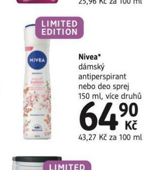 dm drogerie Nivea antiperspirant nabídka