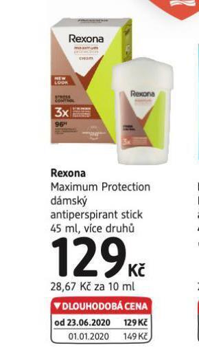 dm drogerie Rexona antiperspirant nabídka