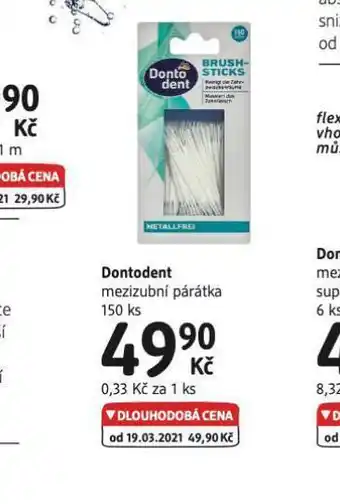 Dontodent mezizubní párátka