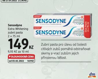 dm drogerie Sensodyne zubní pasta nabídka