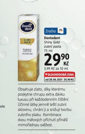 dm drogerie Dontodent zubní pasta nabídka