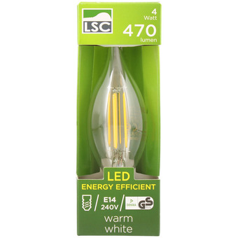 Action LED žárovka s vláknem ve tvaru svíčky LSC nabídka