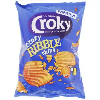 Vroubkované chipsy Croky Paprika