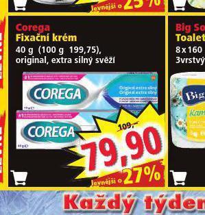 Norma Corega fixační krém nabídka